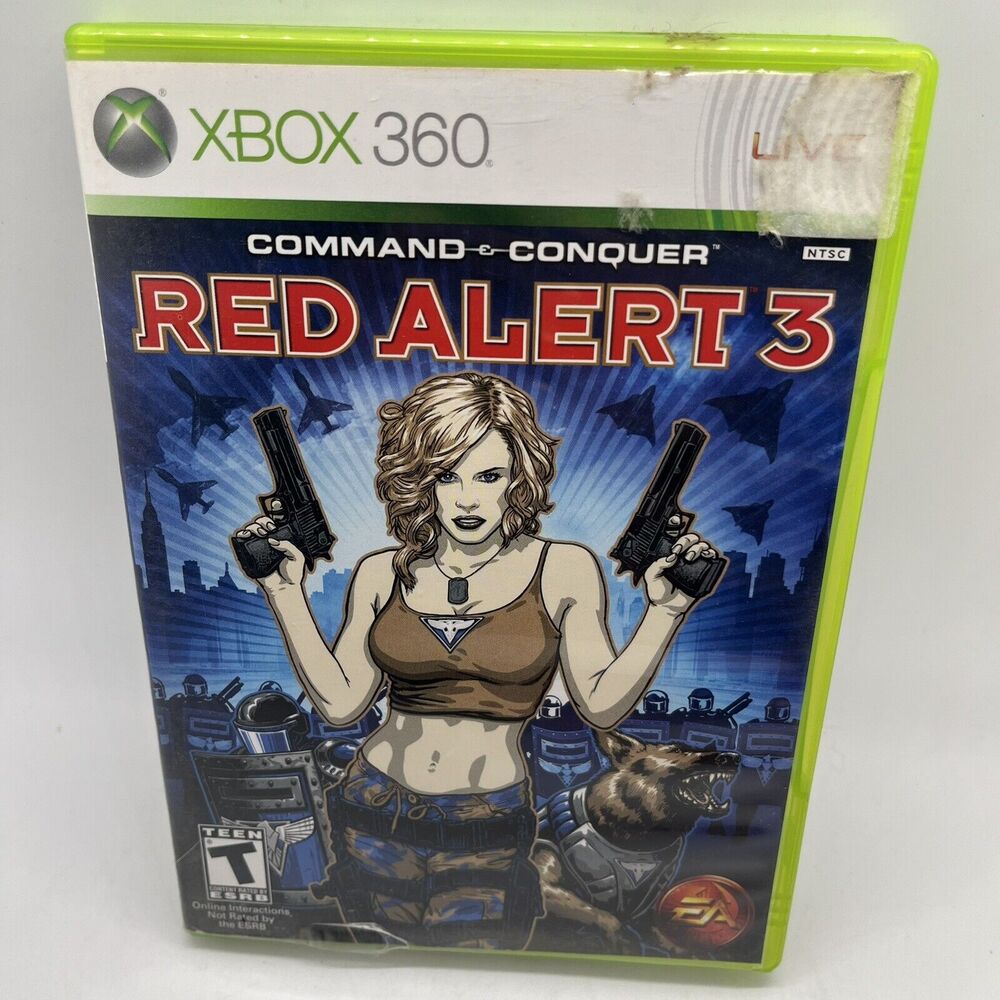 Command & Conquer: Red Alert 3 (Xbox 360, 2008) Complete w Manual - Tested